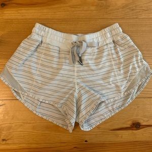 Lululemon Striped Hotty Hot Shorts